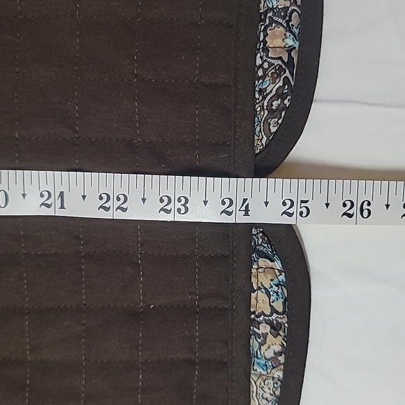 Briggs New York Quilted Jacket Brown Women's 12 Paisley Lining - Picture 10 of 10